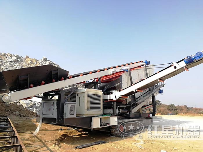 紅星流動(dòng)石子機(jī)作業(yè)圖1