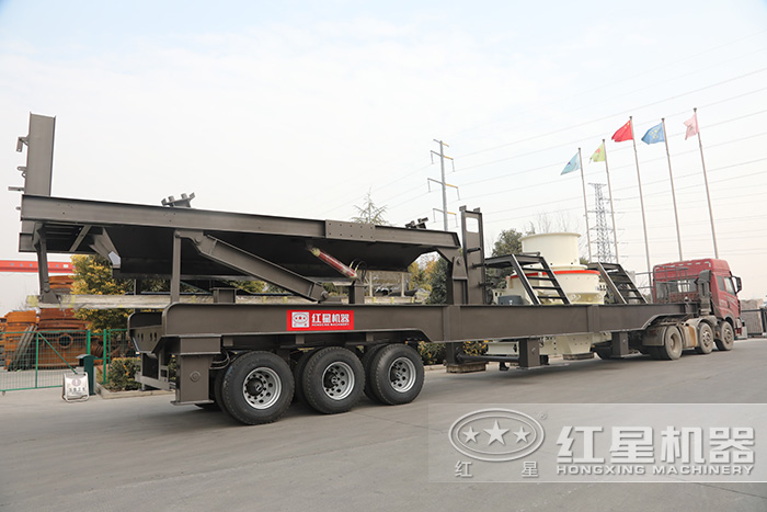 移動鵝卵石打沙機(jī)——輪胎式