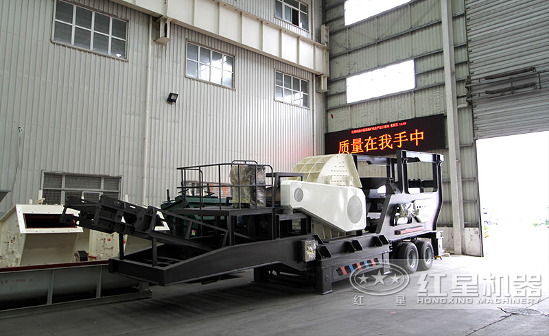 小型車式移動石子粉碎機實拍圖