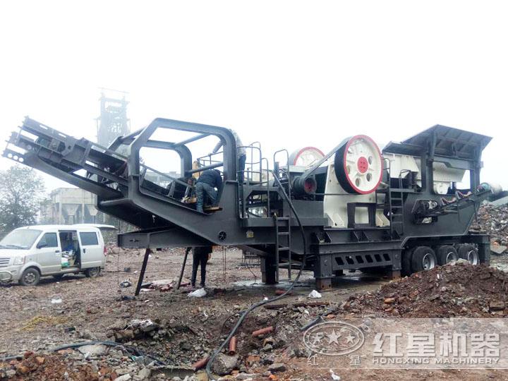 鄂式移動(dòng)破碎站，進(jìn)料500-800mm