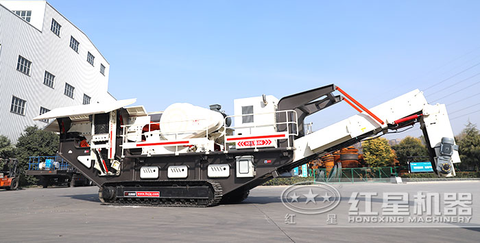 履帶式移動石子加工機