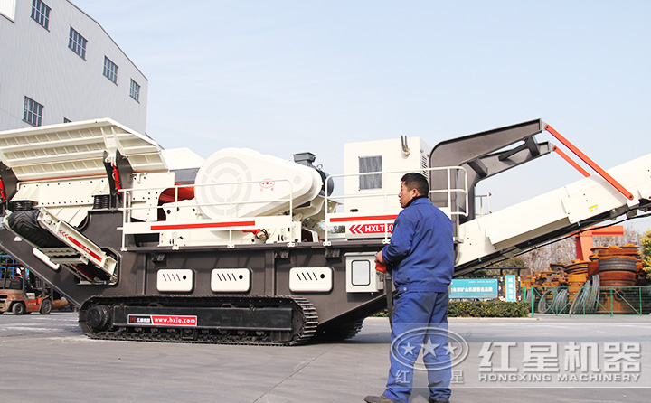 一鍵操控，履帶式新型移動打沙機更智能