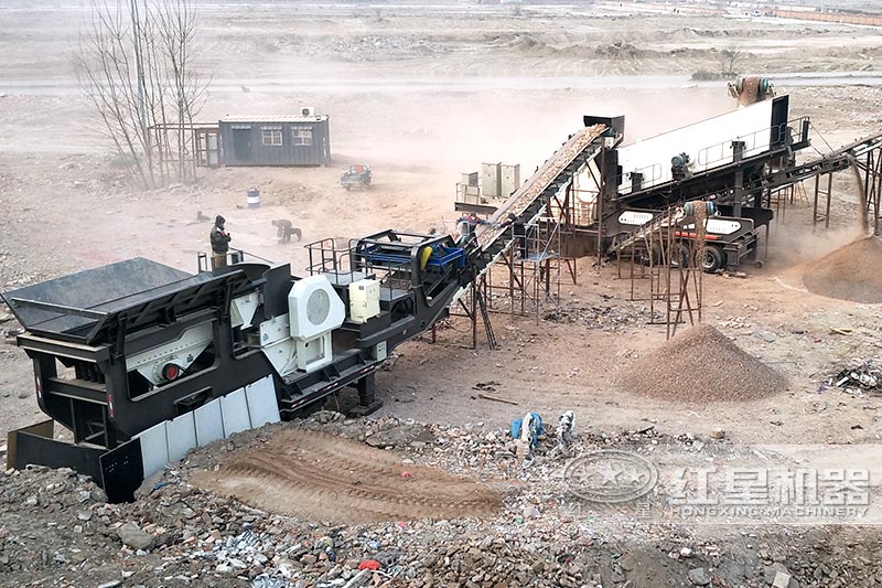 移動式機制砂設(shè)備現(xiàn)場