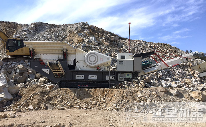 建筑垃圾粉碎機現(xiàn)場