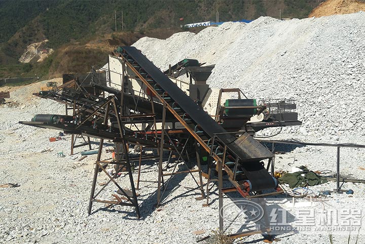 單臺移動破處理混凝土現(xiàn)場