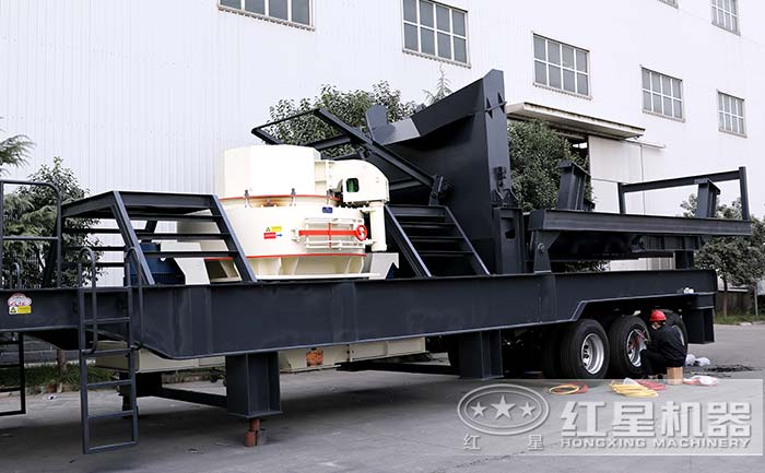 移動(dòng)鵝卵石制砂機(jī)一體式設(shè)備